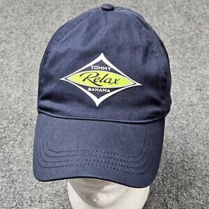 Tommy Bahama Hat Relax Navy Blue Fitted‎ Marlin Cap Resort Travel Beach Pool